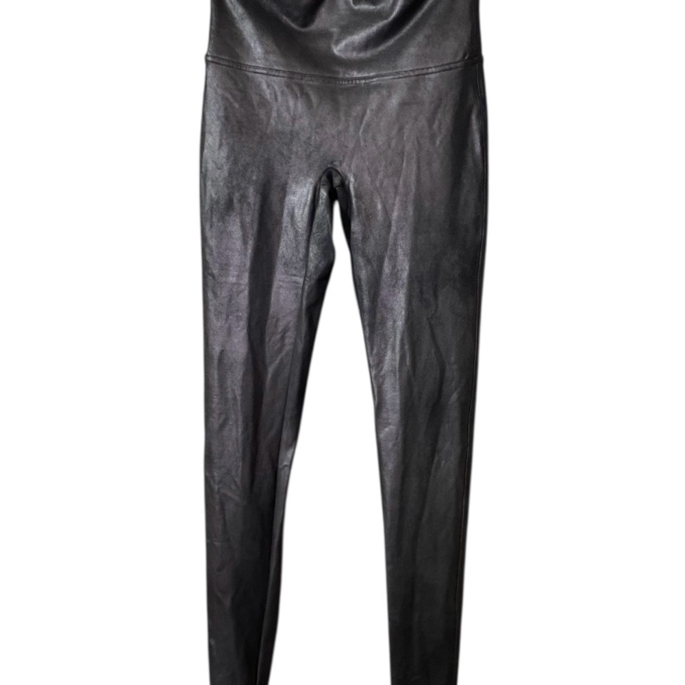SPANX‎ Faux Leather Black Leggings